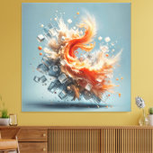 Toile Splash tropical (Insitu(Salon))
