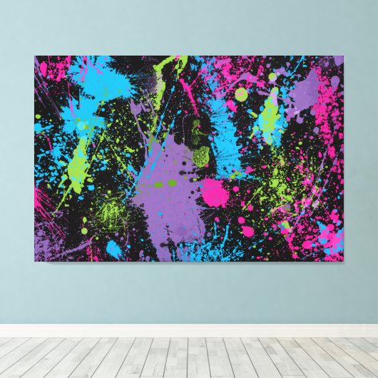 Toile Splatter (Insitu (Plancher de Bois))