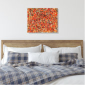 Toile SPLATTER COLORÉ III - FURY - Peinture d'action - (Insitu(Chambre))