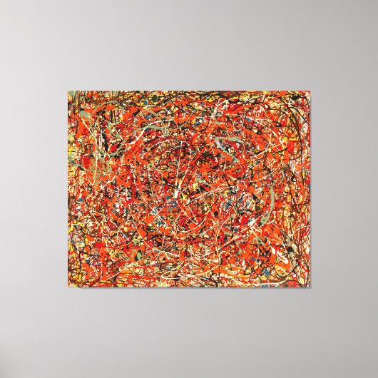 Toile SPLATTER COLORÉ III - FURY - Peinture d'action - (Recto)