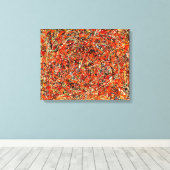 Toile SPLATTER COLORÉ III - FURY - Peinture d'action - (Insitu (Plancher de Bois))