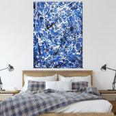 Toile SPLATTER COLORÉ IX - Peinture d'action -Abstrait- (Insitu(Chambre))