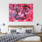 Toile SPLATTER COLORÉ XL - Peinture d'action -Abstrait- (Insitu(Chambre))