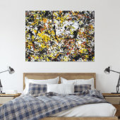 Toile SPLATTER COLORÉ XVII - Peinture d'action - (Insitu(Chambre))