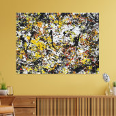 Toile SPLATTER COLORÉ XVII - Peinture d'action - (Insitu(Salon))