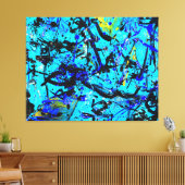 Toile SPLATTER COLORÉ XXIV - Peinture d'action - (Insitu(Salon))