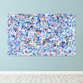 Toile SPLATTER XVI COLORÉ - Peinture d'action -Abstrait- (Insitu (Plancher de Bois))