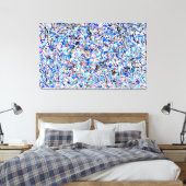 Toile SPLATTER XVI COLORÉ - Peinture d'action -Abstrait- (Insitu(Chambre))