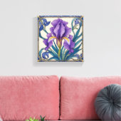 Toile Splendeur d'iris pourpre (Insitu(Salon))