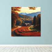 Toile Splendor Automne Vue Paysage 2 (Insitu (Plancher de Bois))