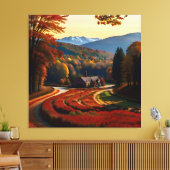 Toile Splendor Automne Vue Paysage 2 (Insitu(Salon))