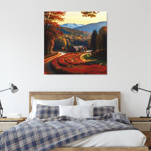 Toile Splendor Automne Vue Paysage 2 (Insitu(Chambre))