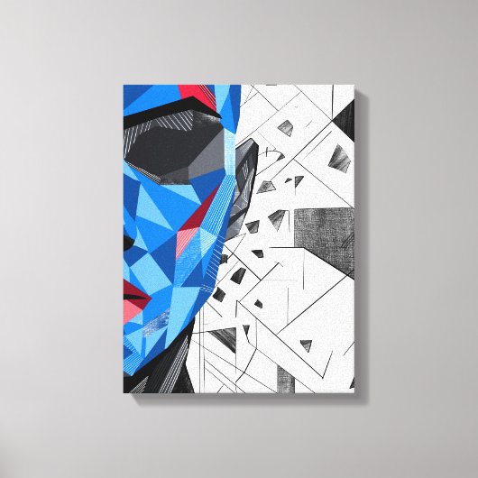 Toile Splinters II – Identité Fragmentée Art (Recto)
