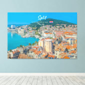 Toile Split, Croatie - Ville côtière (Insitu (Plancher de Bois))