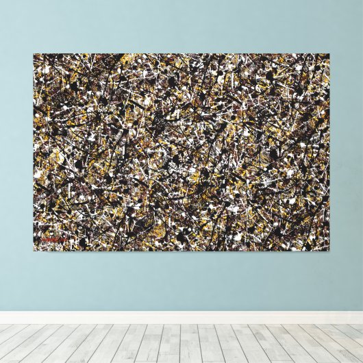 Toile SPLT_002, Peinture par plan d'action (Insitu (Plancher de Bois))