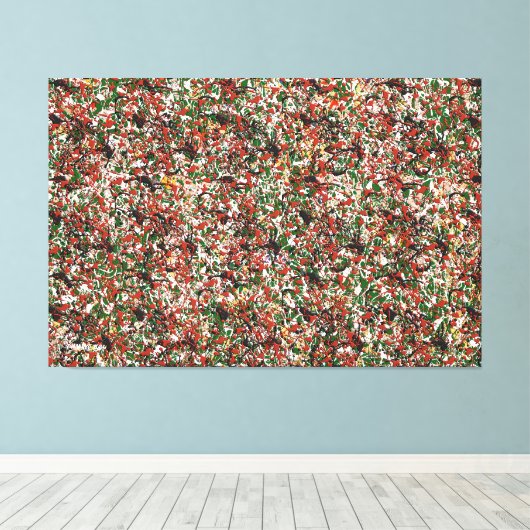 Toile SPLT_24_005, Peinture par plan d'action (Insitu (Plancher de Bois))