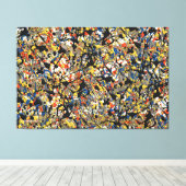 Toile SPLT_24_006, Peinture par plan d'action (Insitu (Plancher de Bois))