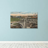 Toile Spokane, WA - Achèvement du chemin de fer Union Pa (Insitu (Plancher de Bois))