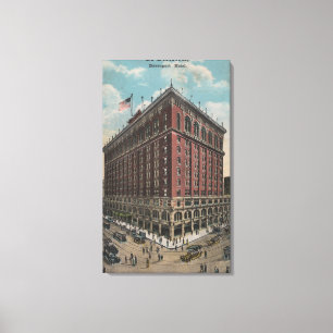 Toile Spokane, WA - vue d'hôtel de Davenport