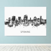 Toile Spokane Washington Skyline (Insitu (Plancher de Bois))