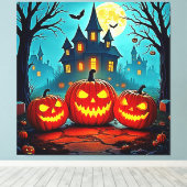 Toile  Spooky Night Haunted House Thrills (Insitu (Plancher de Bois))