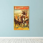 Toile Sporting Life - The Great English Derby Theatre (Insitu (Plancher de Bois))