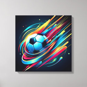 Toile Sports de vitesse de football cybernétique futuris