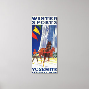 Toile Sports d'hiver à Yosemite PosterYosemite, CA