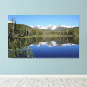 Toile Sprague Lake I au parc national Rocky Mountain (Insitu (Plancher de Bois))