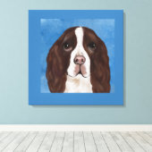 TOILE SPRINGER SPANIEL ANGLAIS   (Insitu (Plancher de Bois))