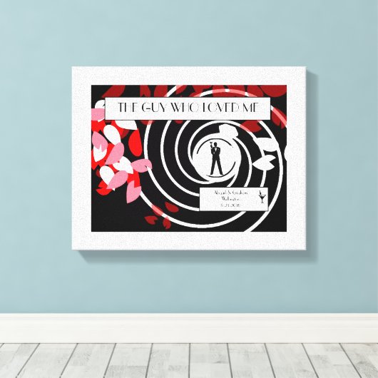 Toile Spy Canvas Mariage Keepsaké (Insitu (Plancher de Bois))