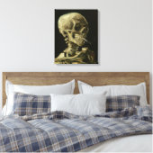 Toile Squelette avec cigarette par Van Gogh (Insitu(Chambre))