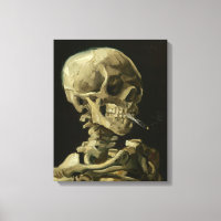Squelette avec cigarette par Van Gogh