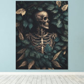 Toile Squelette dans les plantes (Insitu (Plancher de Bois))