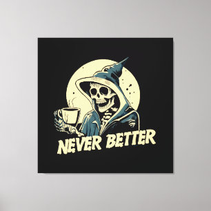 Toile Squelette de café Halloween