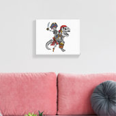 Toile Squelette de dinosaure de pirate d'Halloween (Insitu(Salon))