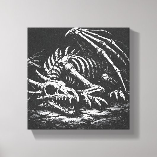 Toile Squelette de dragon — par BurnsInHell (Recto)