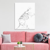 Toile Squelette d'un Mylodon (Insitu(Salon))
