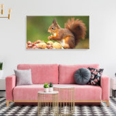 Toile squirrel eating nut (Insitu(Salon))