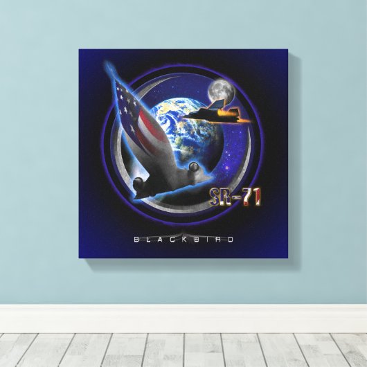 Toile SR-71 Blackbird HIGH RANGERS (Insitu (Plancher de Bois))