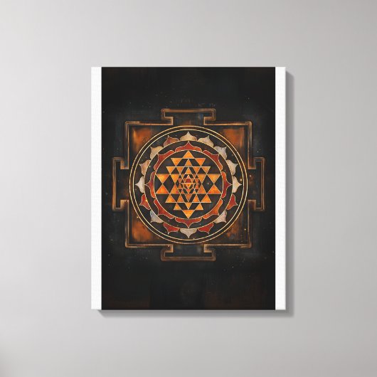 Toile Sri Chakra Canvas Wall Art (Recto)
