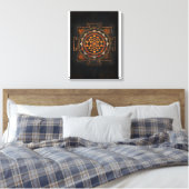 Toile Sri Chakra Canvas Wall Art (Insitu(Chambre))