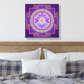 Toile Sri Yantra violet (Insitu(Chambre))