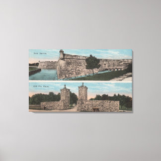 Toile St. Augustine, FL - Vue de Ft. Marion & City