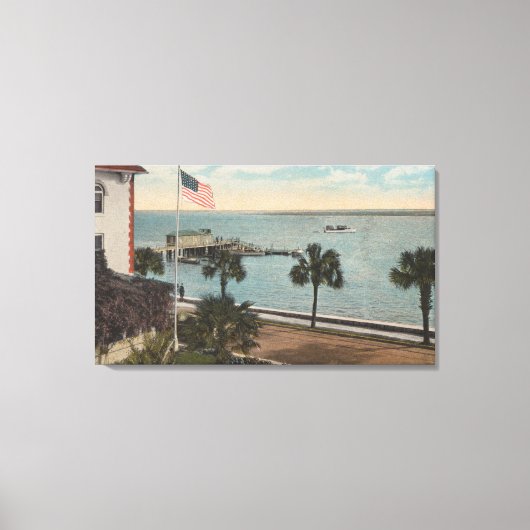 Toile St. Augustine, FL - Vue de la baie de Matanzas & (Recto)