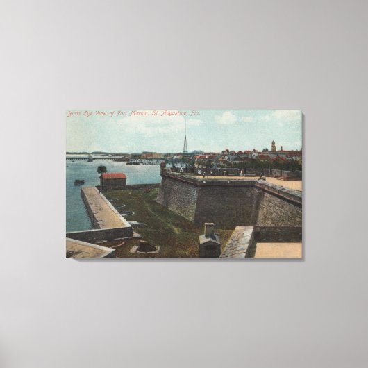 Toile St. Augustine, Floride - Aérien de Ft. Marion (Recto)