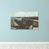 Toile St. Augustine, Floride - Aérien de Ft. Marion (Insitu (Plancher de Bois))