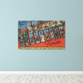 Toile St. Augustine, Floride - Grandes Lettres Scènes 2 (Insitu (Plancher de Bois))