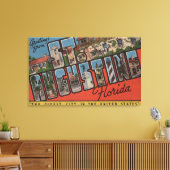 Toile St. Augustine, Floride - Grandes Lettres Scènes 2 (Insitu(Salon))