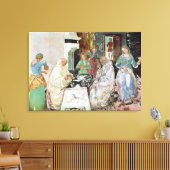Toile St Benedict reçoit l'hospitalité (Insitu(Salon))